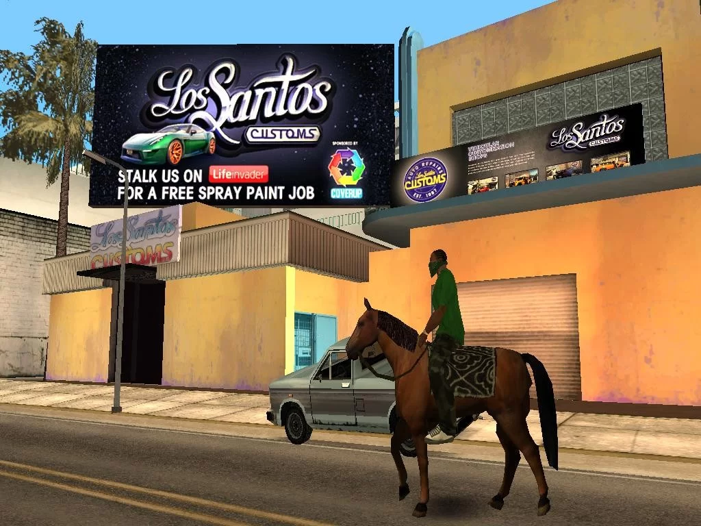 GTA San Andreas GTA V Los Santos Customs Mod 