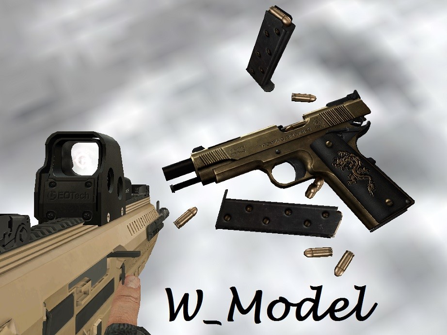 Castor Troy's Golden 1911A1 On HyperMetal's [Counter-Strike 1.6] [Mods]