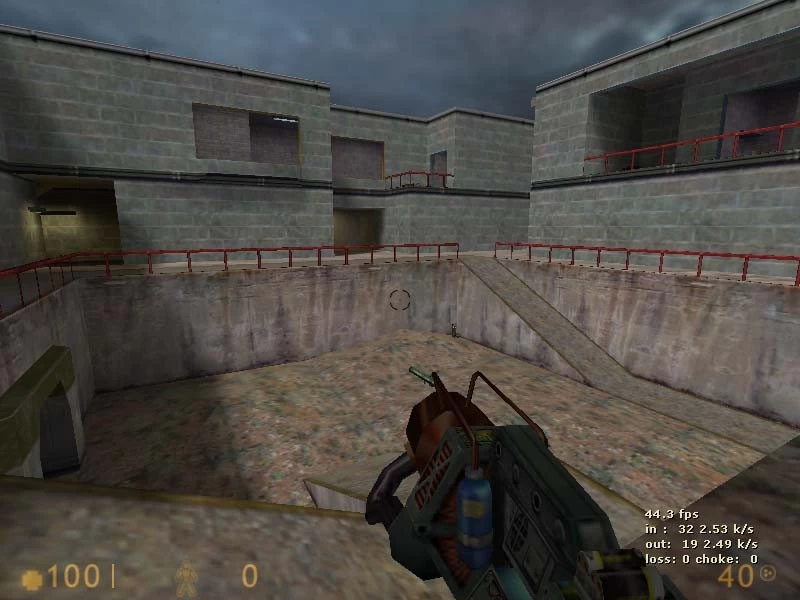Black default crosshairs