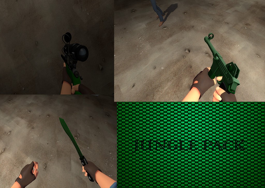 Unique Sniper weapons-black n green
