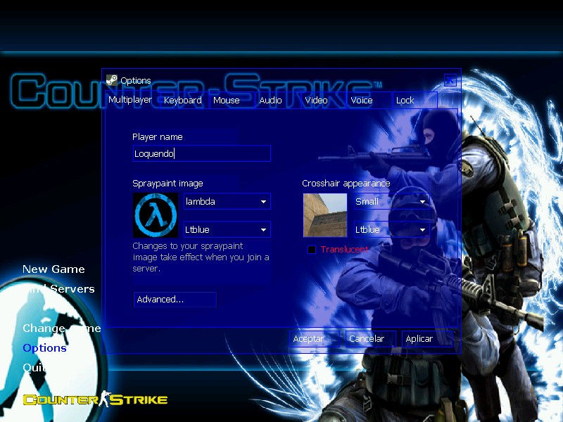 gui blue edition Mod for Counter-Strike 1.6 | CS1.6 Mods