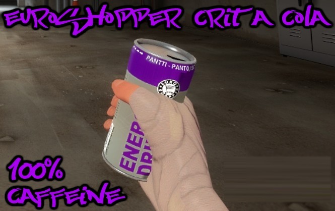 Purple Euroshopper Energy Drink
