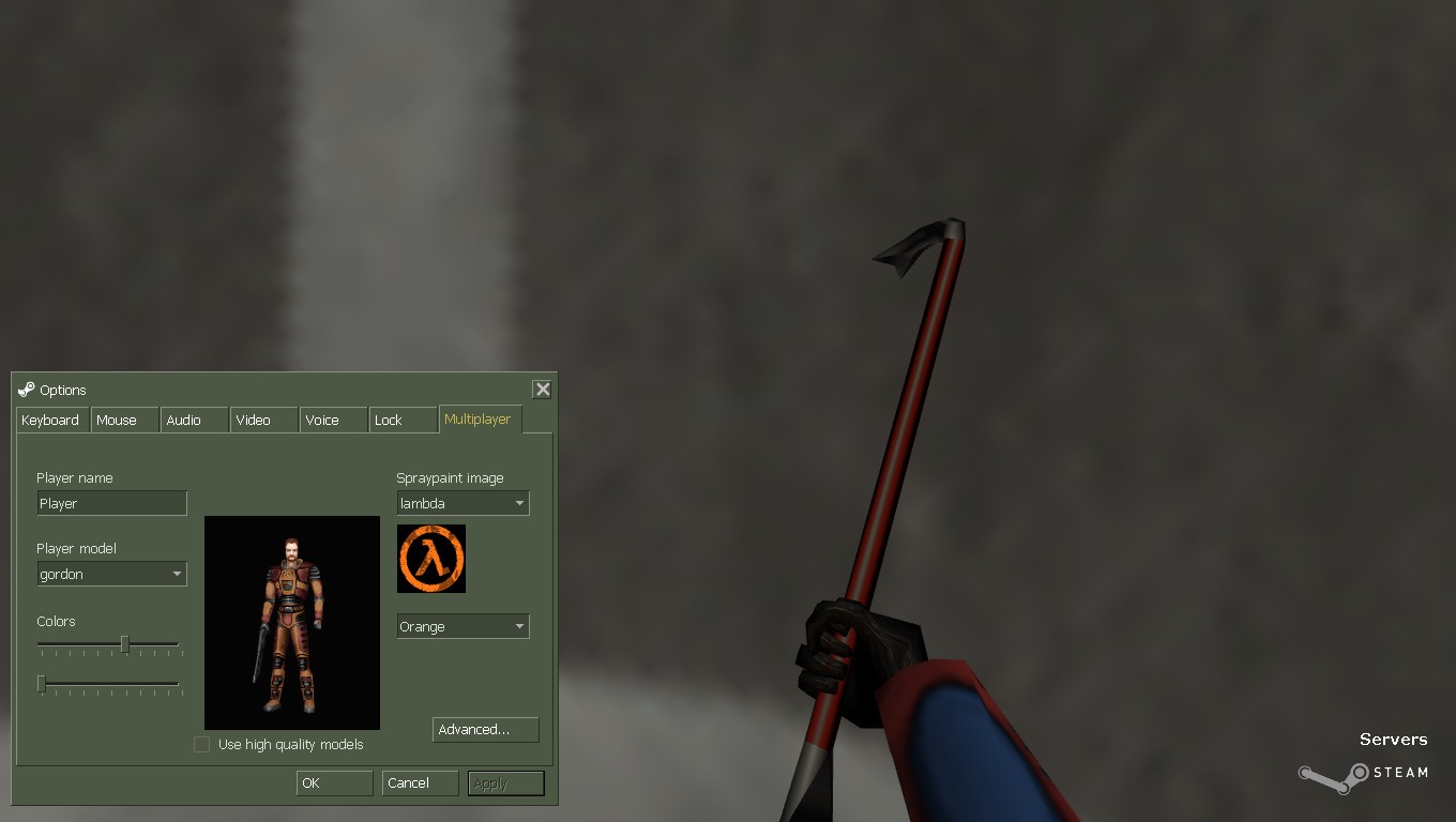 InGame Sleeve Color Change Skin [HalfLife] [Mods]