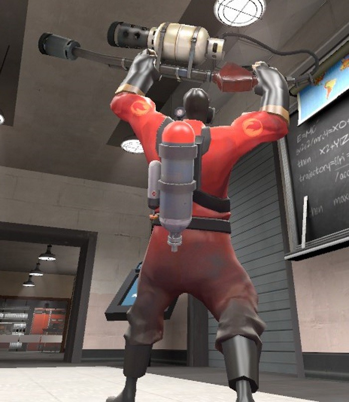 Clean Team Themed Pyro Backpack [Team Fortress 2] [Mods]