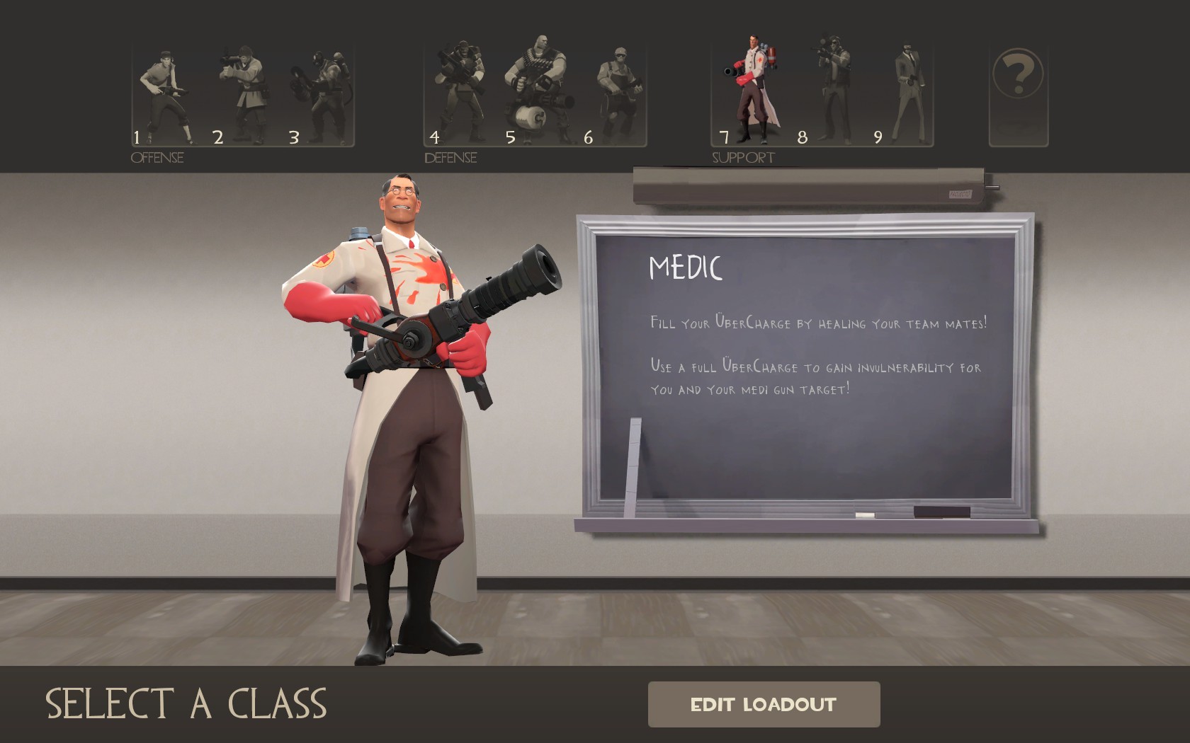 A Simple, Medic Coat Bloodstain