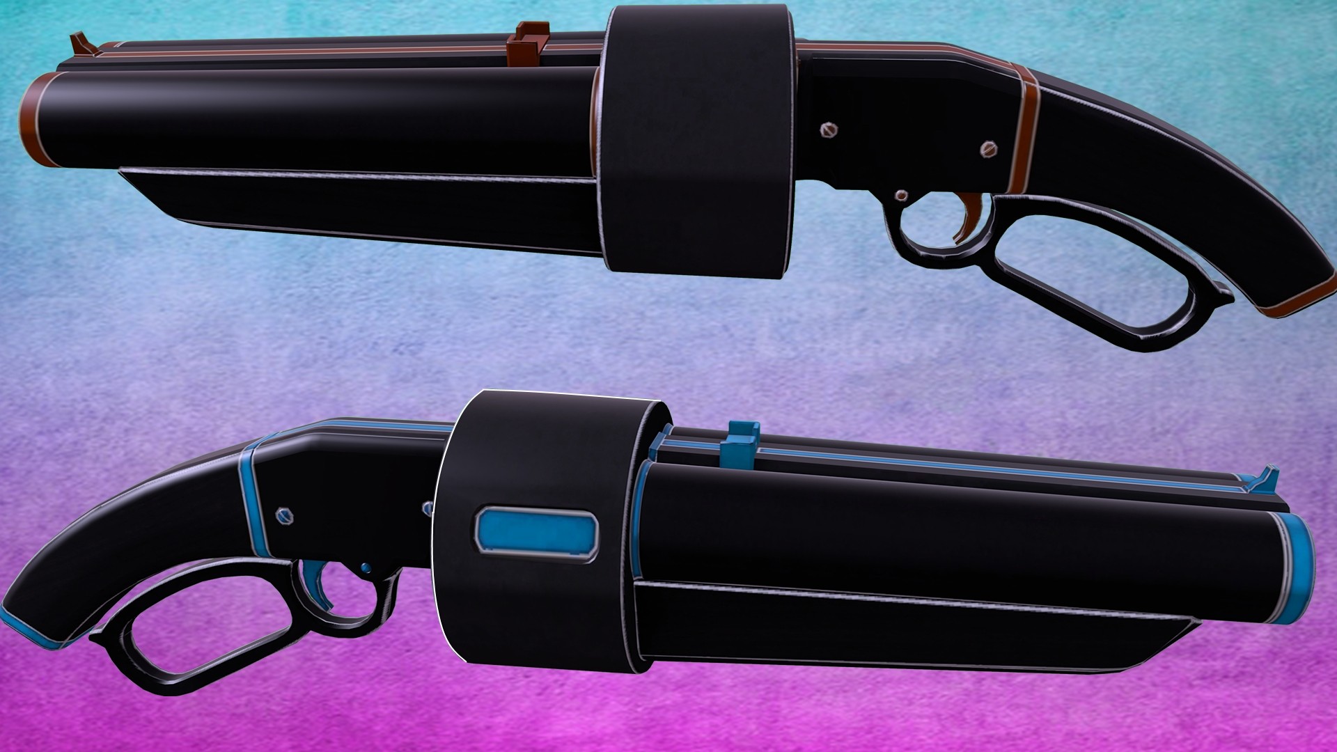 Black 'n' Team-Colored Scattergun