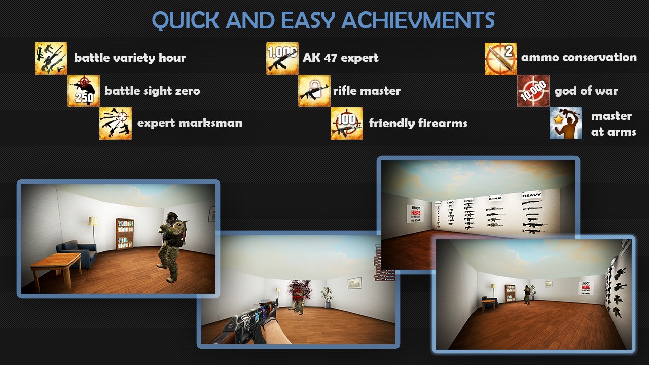 Weapon Achievement Map Master at Arms 50+ Achievs
