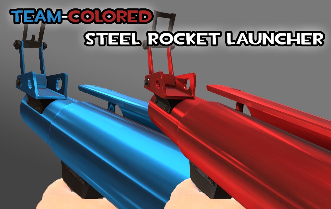 Team colored steel rocket launcher