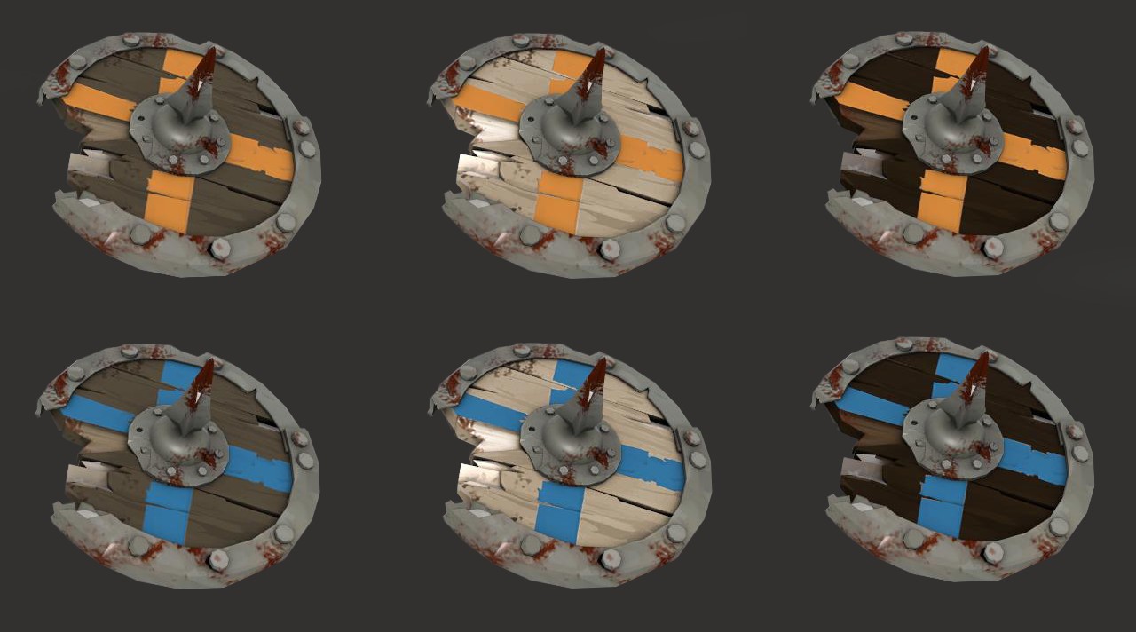 Alternative Chargin' Targe Colors