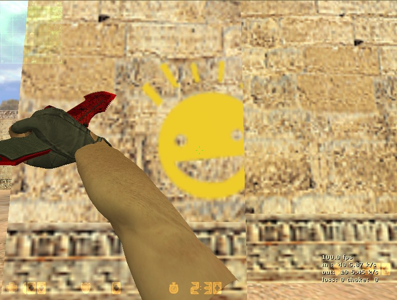 CS:GO Huntsman Knife (Crimson web) Mod for Counter-Strike 1.6 | CS1.6 Mods