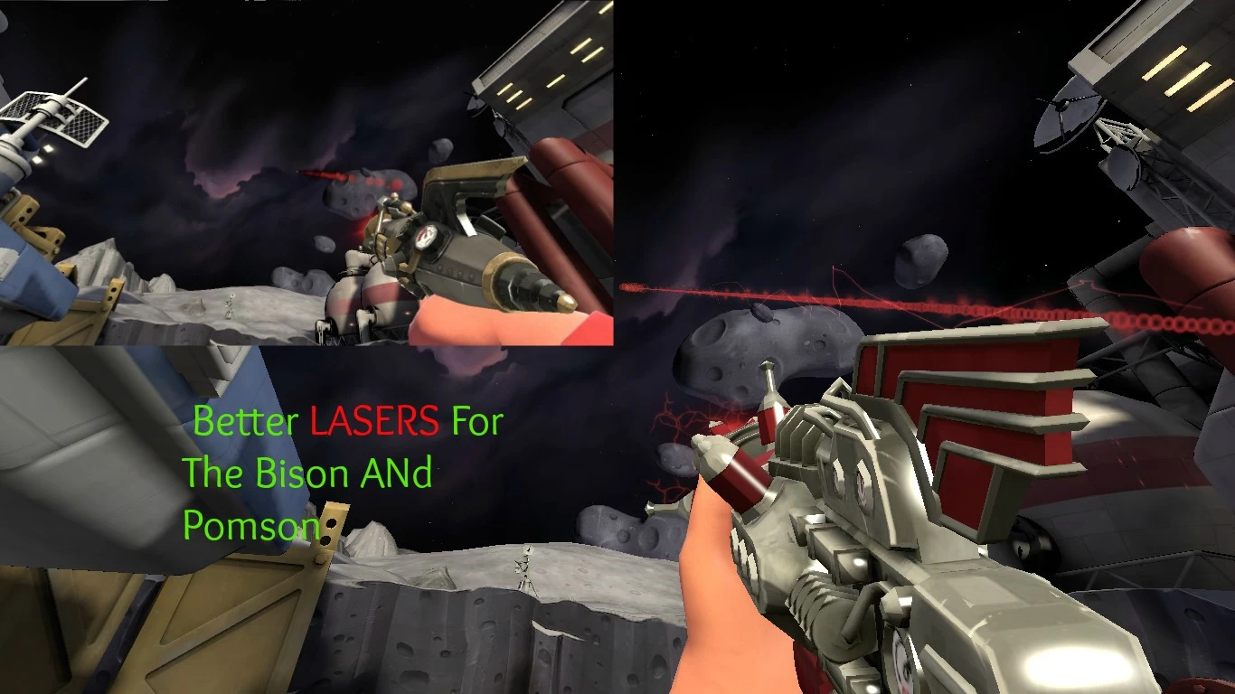 Improved Lasers for the Righteous Bison 'n Pomson