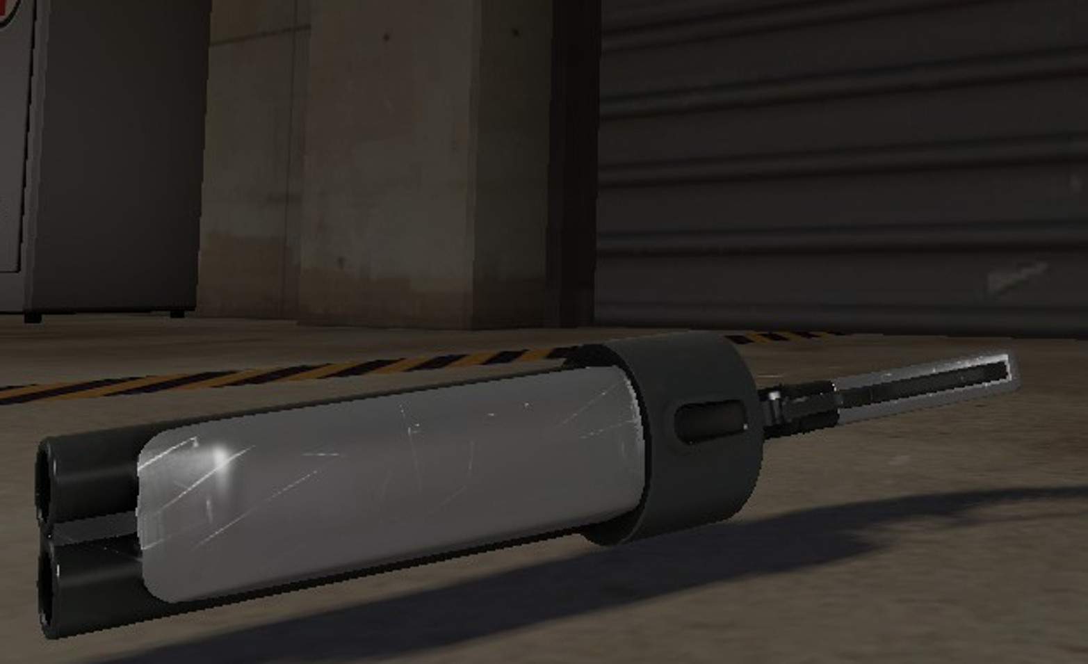 Scattergun With White Handle(s).