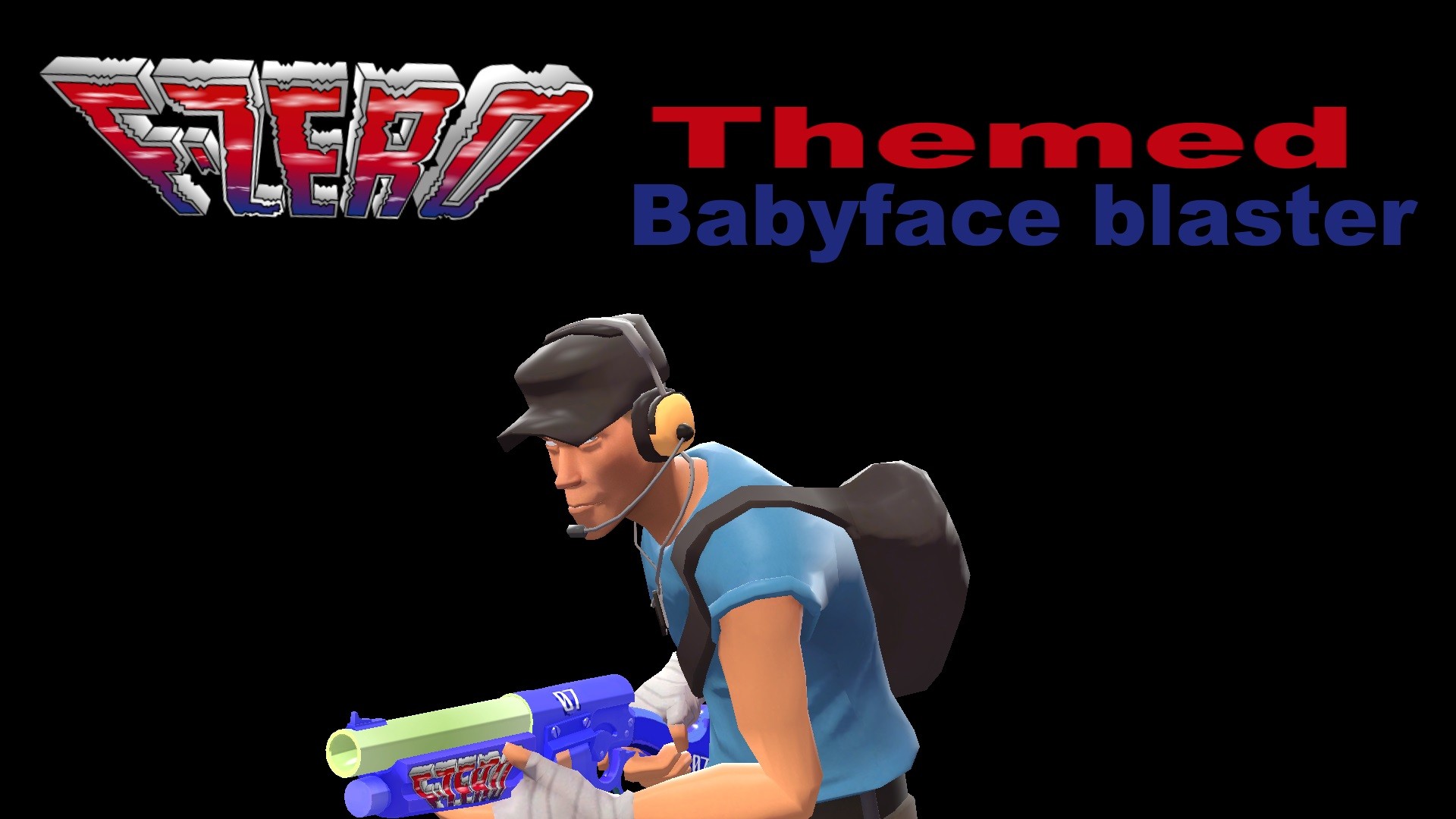 F-zero themed Baby face's blaster