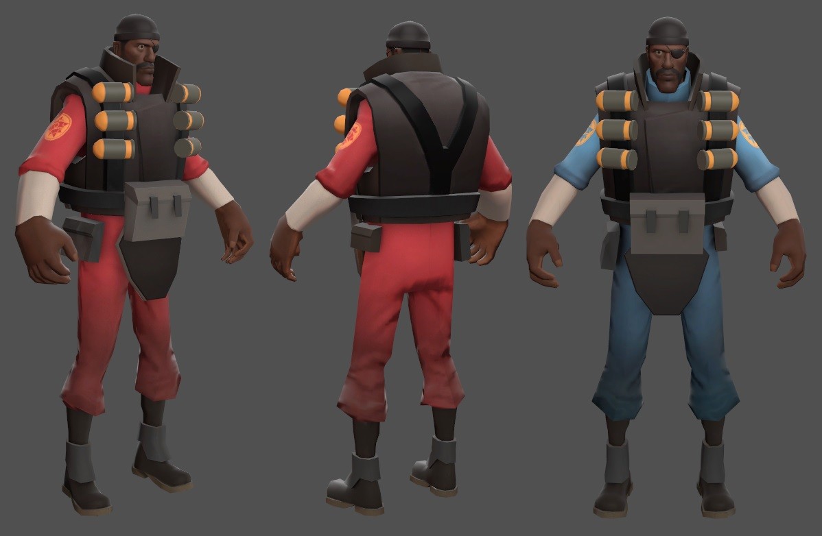 Demoman Red Team Fortress 2 1.8+ Minecraft Skin