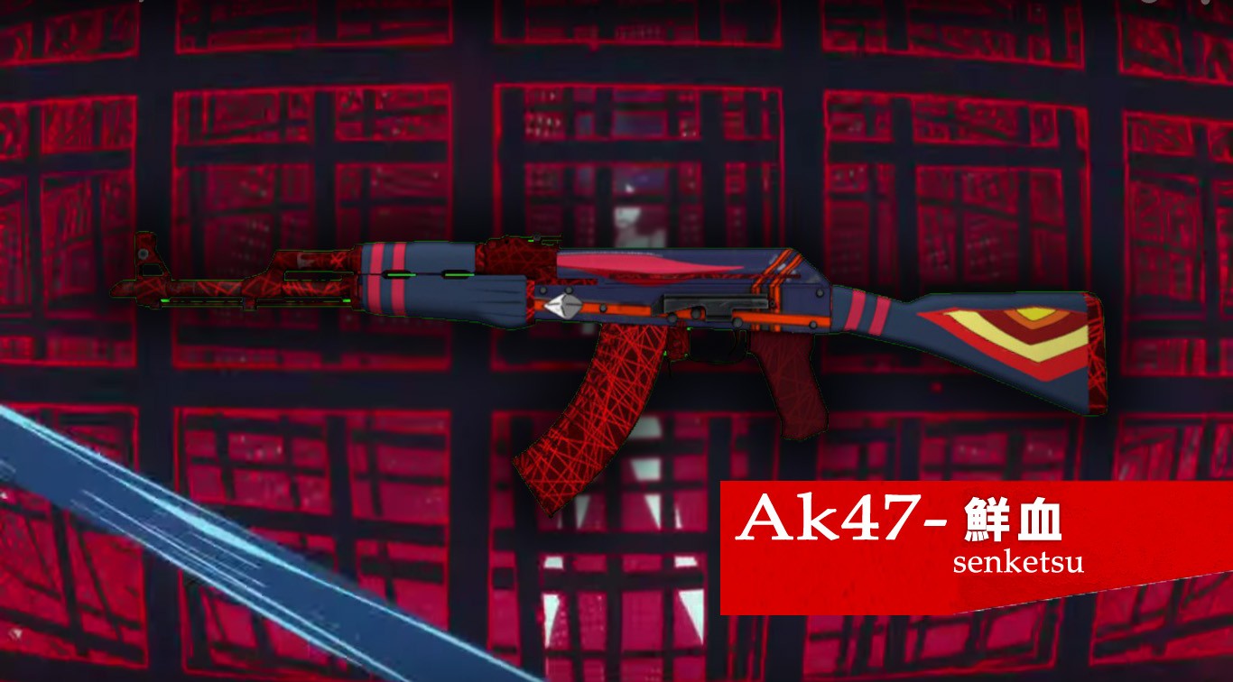 Download wallpaper AK-47, awp, CS:GO, the red line, section games in  resolution 1366x768