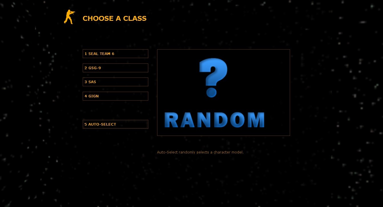 Random Selection - Simple text Mod for Counter-Strike 1.6 | CS1.6 Mods