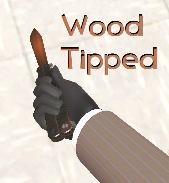 Wood-Tipped Butterfly Knife