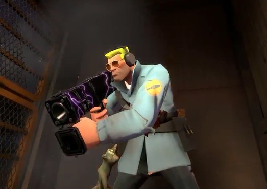 Purple light black box