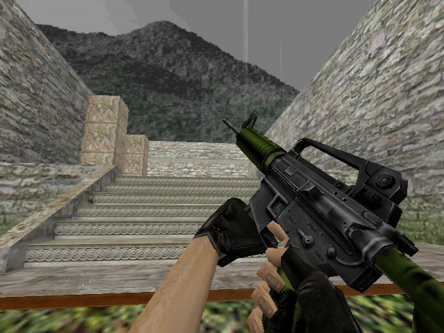 M4A1 with olive drab grip, stock and forearm [Counter-Strike 1.6] [Mods]