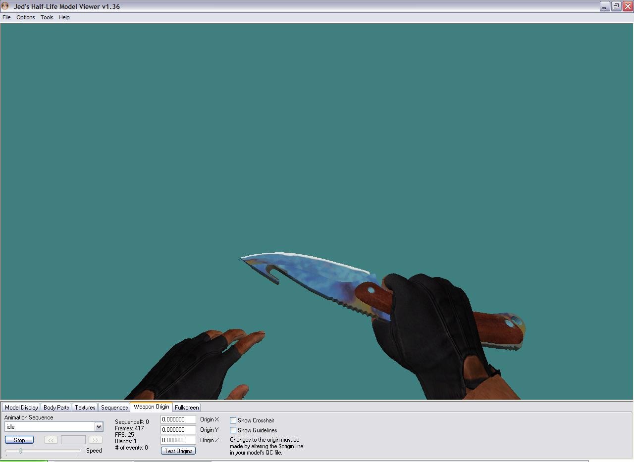 Gut Knife CASE HARDENED [CounterStrike 1.6] [Mods]