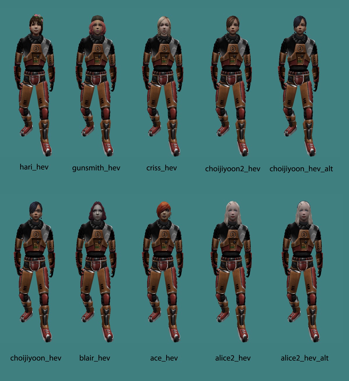 CSO Female Characters - HEV (4.8) Mod for Sven Co-op | SC Mods