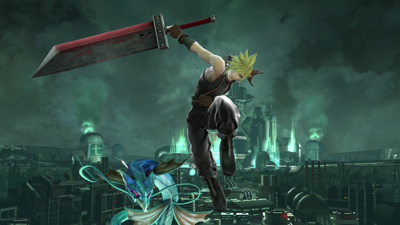 Black Cloud With Bloody Buster Sword [Super Smash Bros. (Wii U)] [Mods]