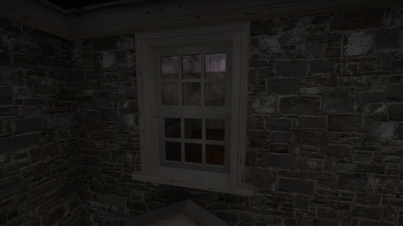 Elegant Two Parts Small Wood Window