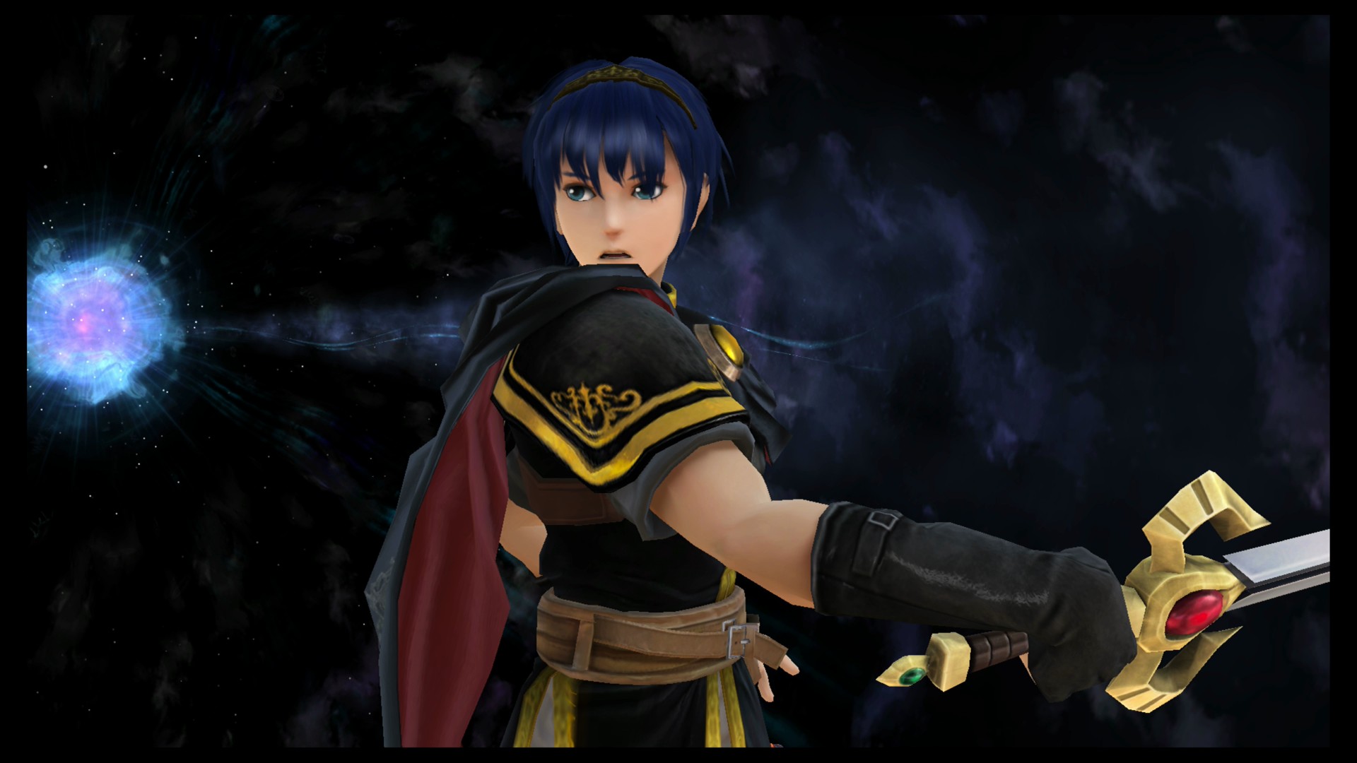 Black Melee Marth (recolor) [Super Smash Bros. (Wii U)] [Mods]