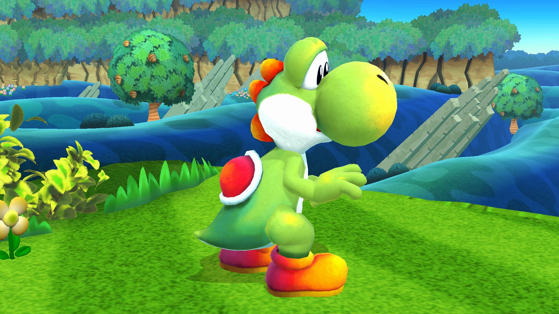 Yoshi Island Art: Yoshi [Super Smash Bros. (Wii U)] [Mods]