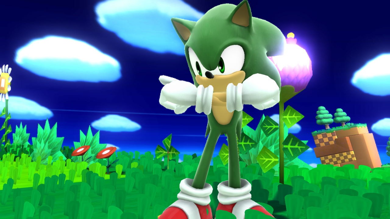 Green Sonic [Super Smash Bros. (Wii U)] [Mods]