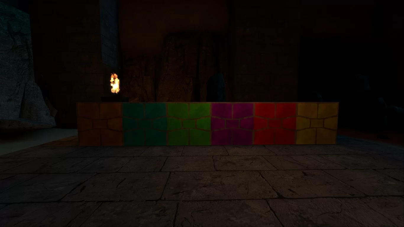 Coloured Patterned Tiles
