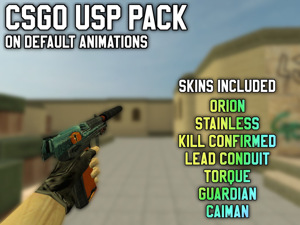 CSGO USP Pack on default animations Mod for Counter-Strike 1.6 | CS1.6 Mods