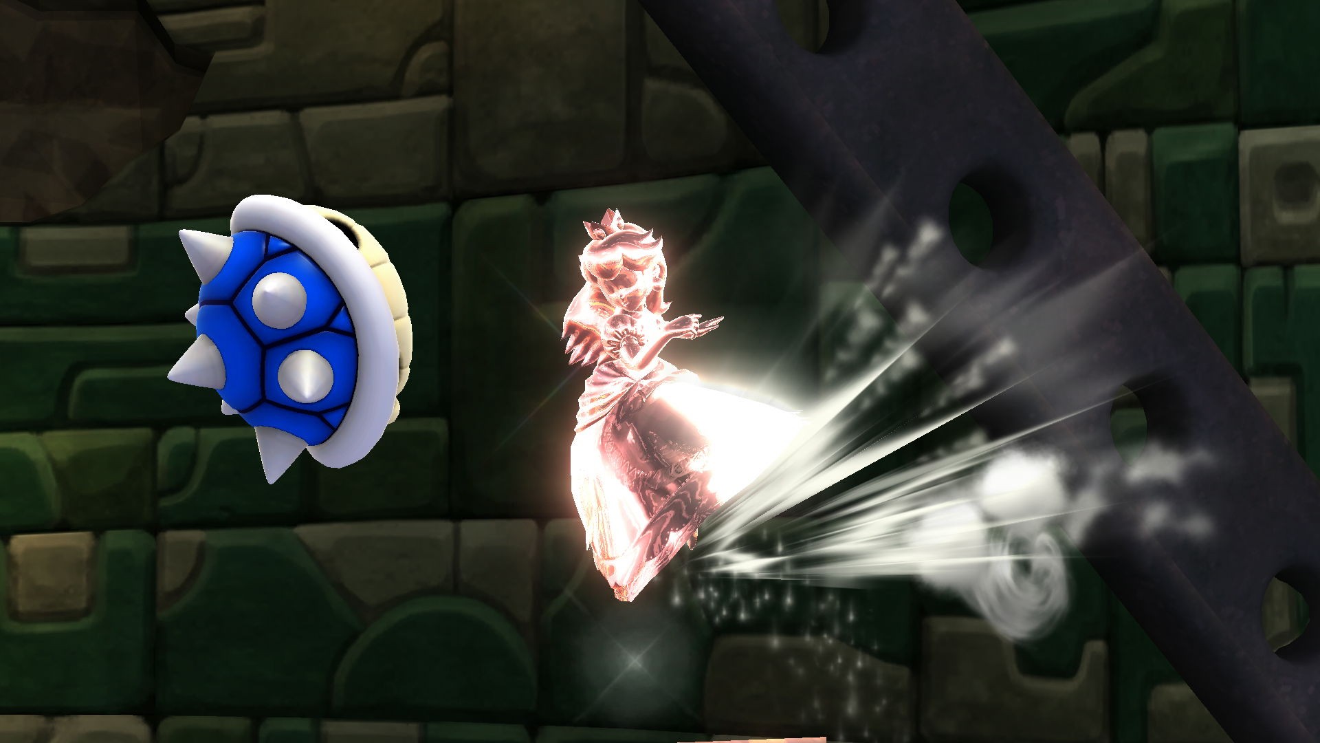 Spiny Shell as Peach's Turnip [Super Smash Bros. (Wii U)] [Mods]