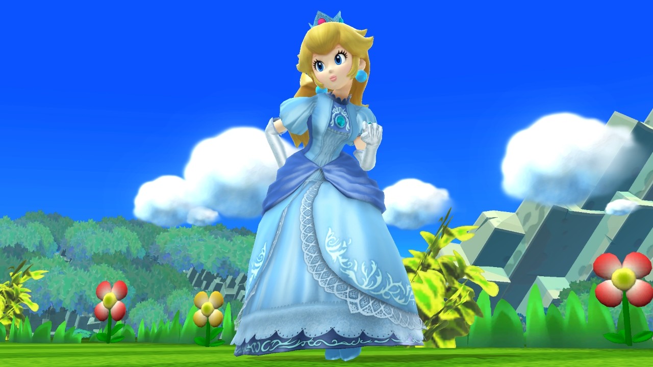 Blue Dress Peach [Super Smash Bros. (Wii U)] [Mods]