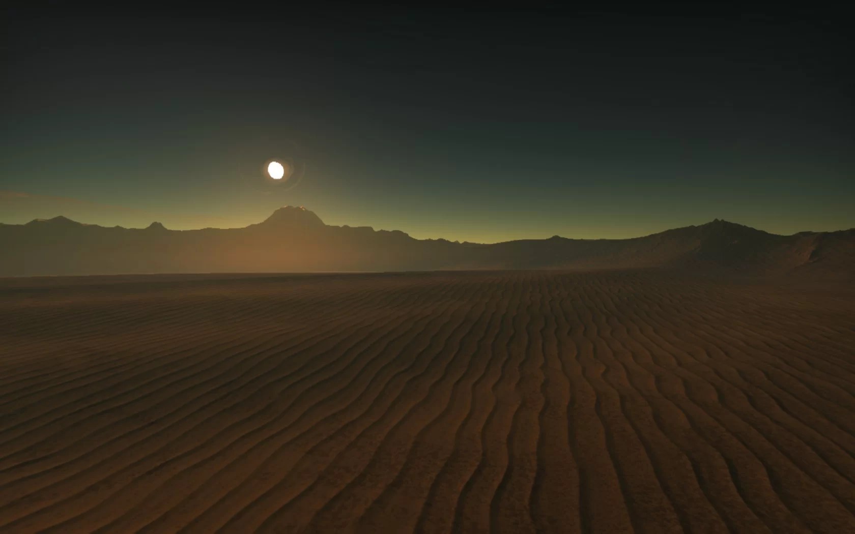 Mars-like planet skybox