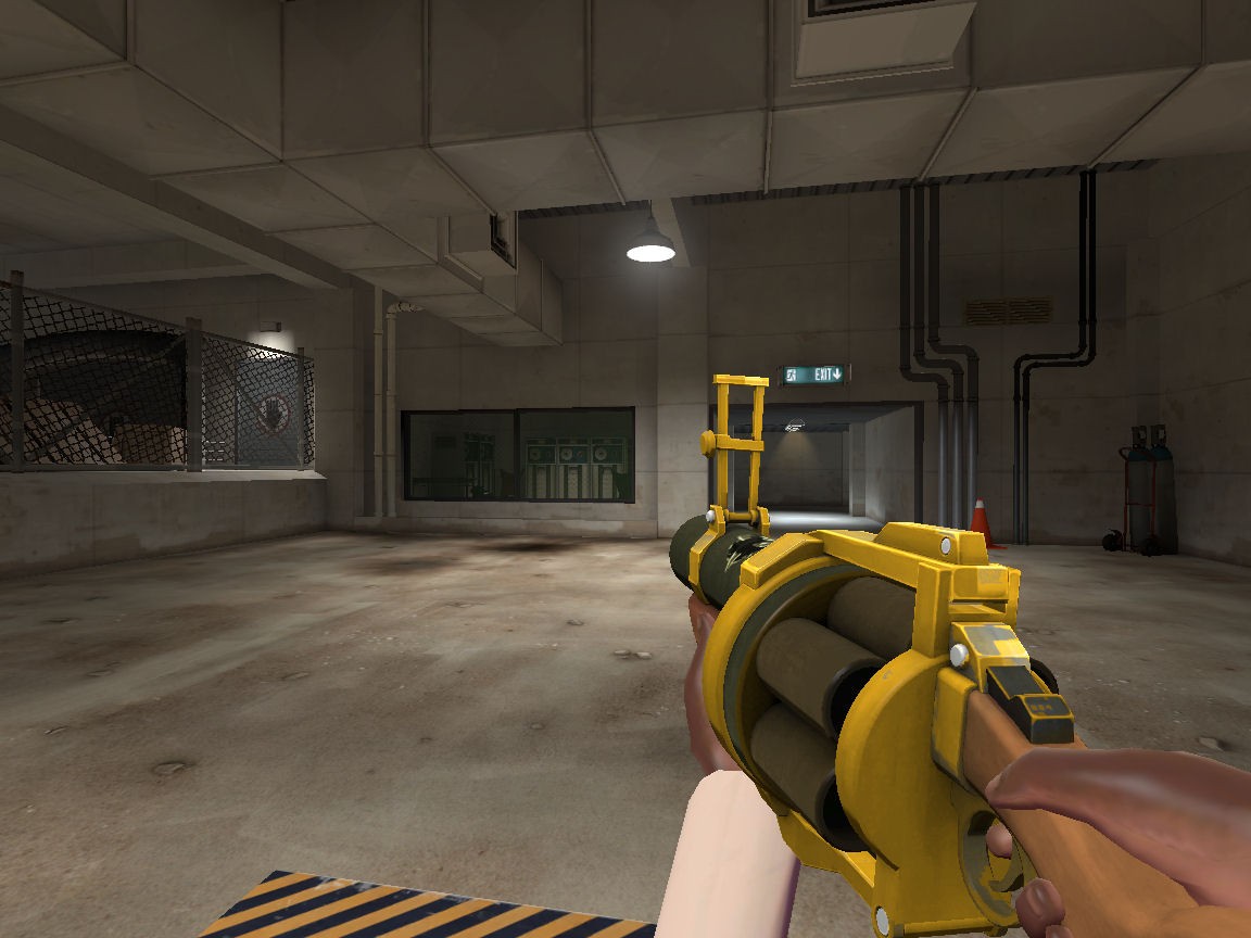 Junkrat style grenade launcher