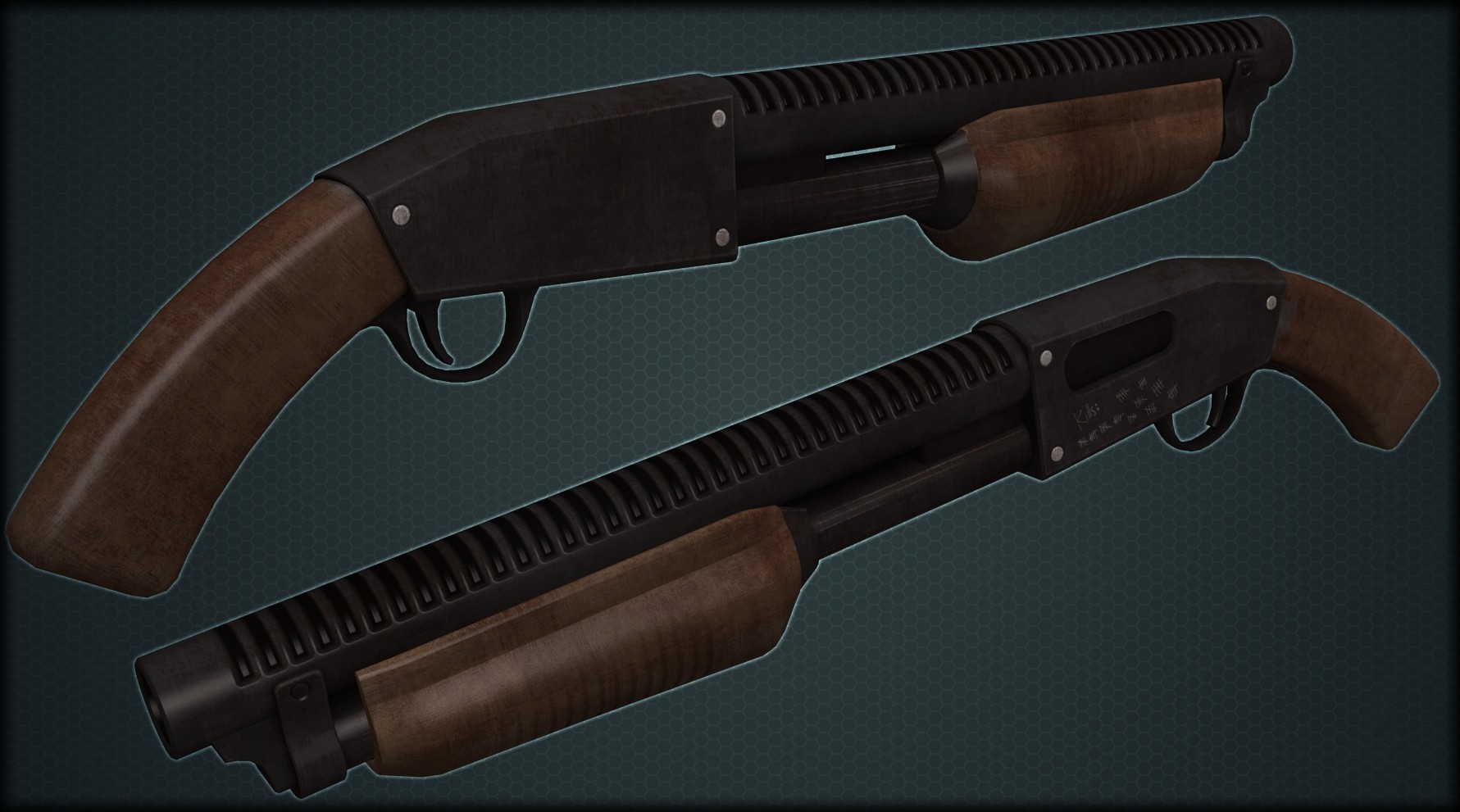 Rusty shotgun