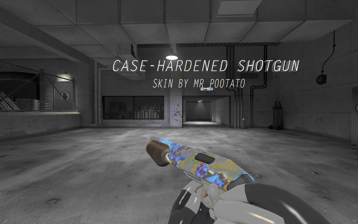 Case-Hardened Shotgun for TF2