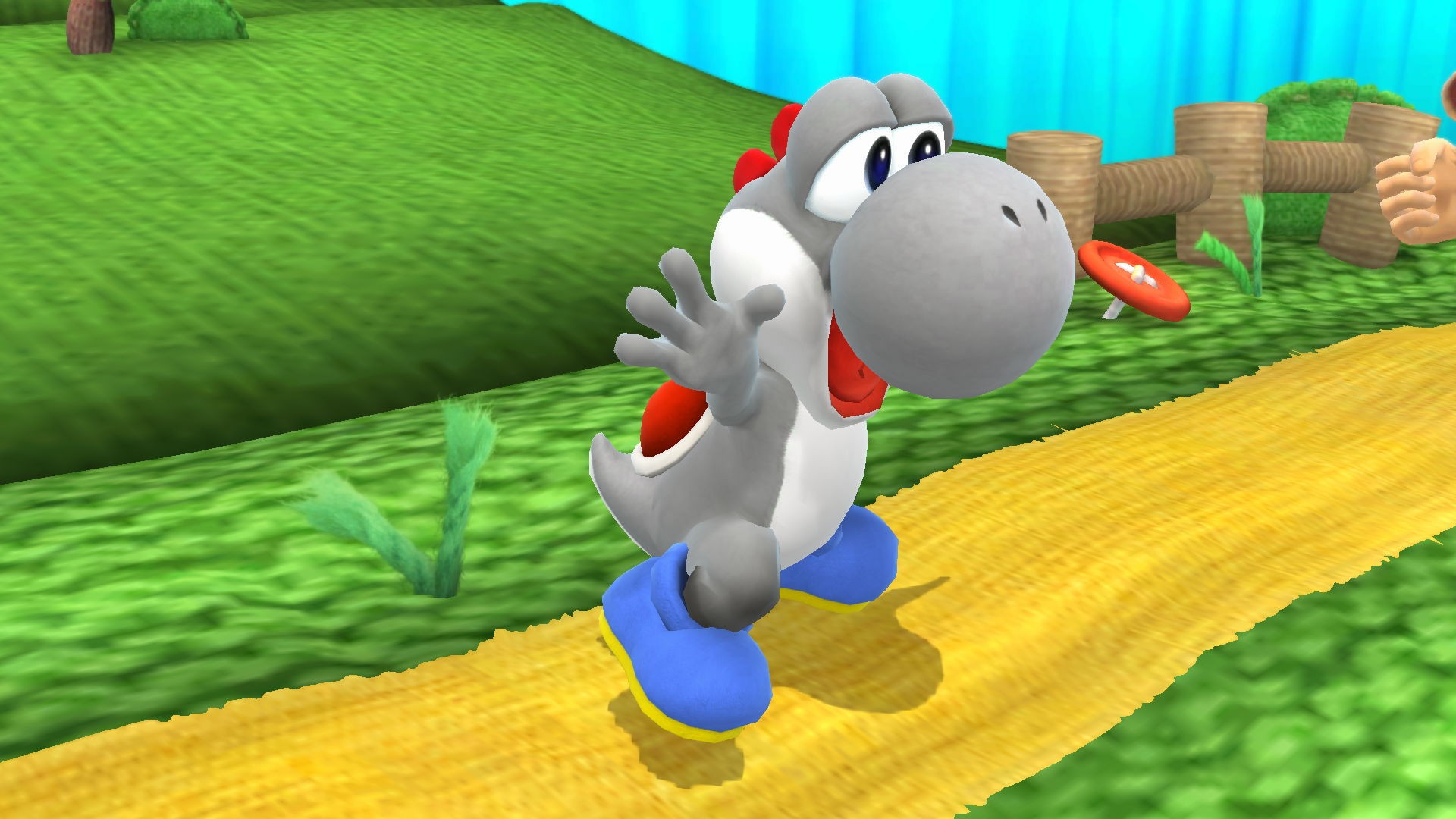 Grey Yoshi Recolor by phili11 [Super Smash Bros. (Wii U)] [Mods]