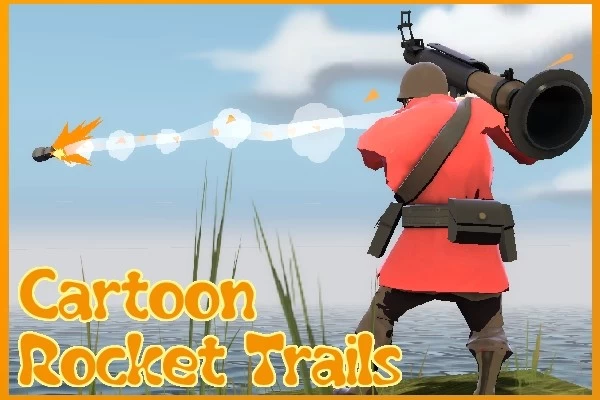 Cartoon/Comic Rocket Trails