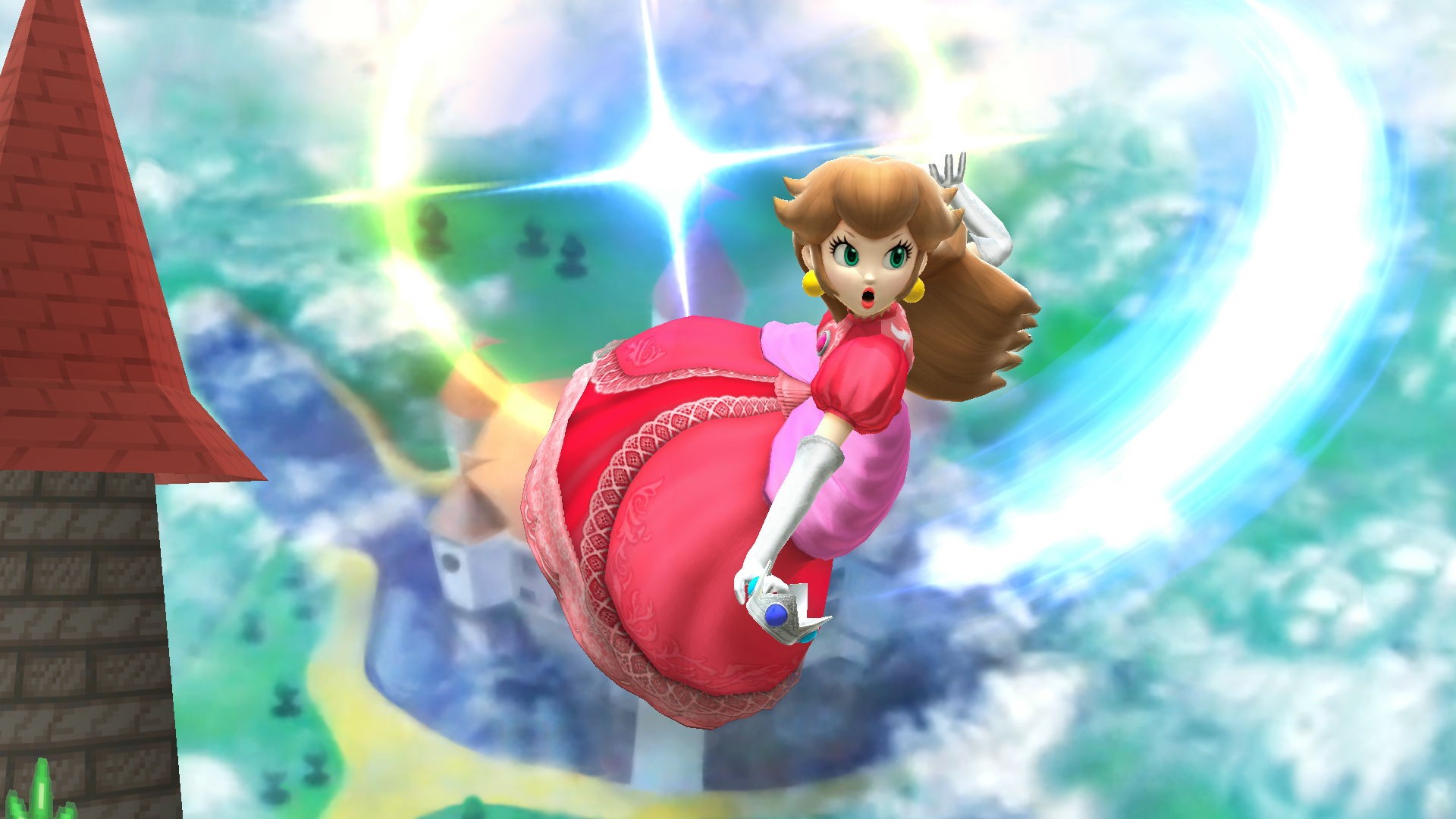 Princess Queen Peach Mod for Super Smash Bros. (Wii U) | SSB4U Mods, حجم الصورة 1920x1080