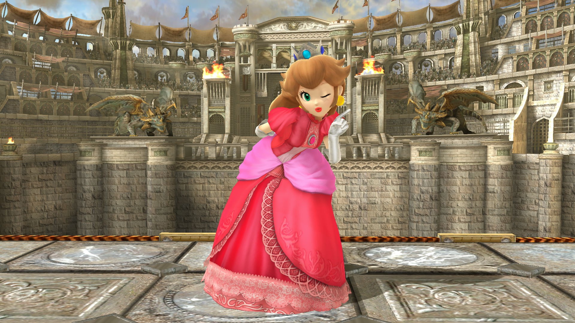 Princess Queen Peach Mod for Super Smash Bros. (Wii U) | SSB4U Mods, حجم الصورة 1920x1080