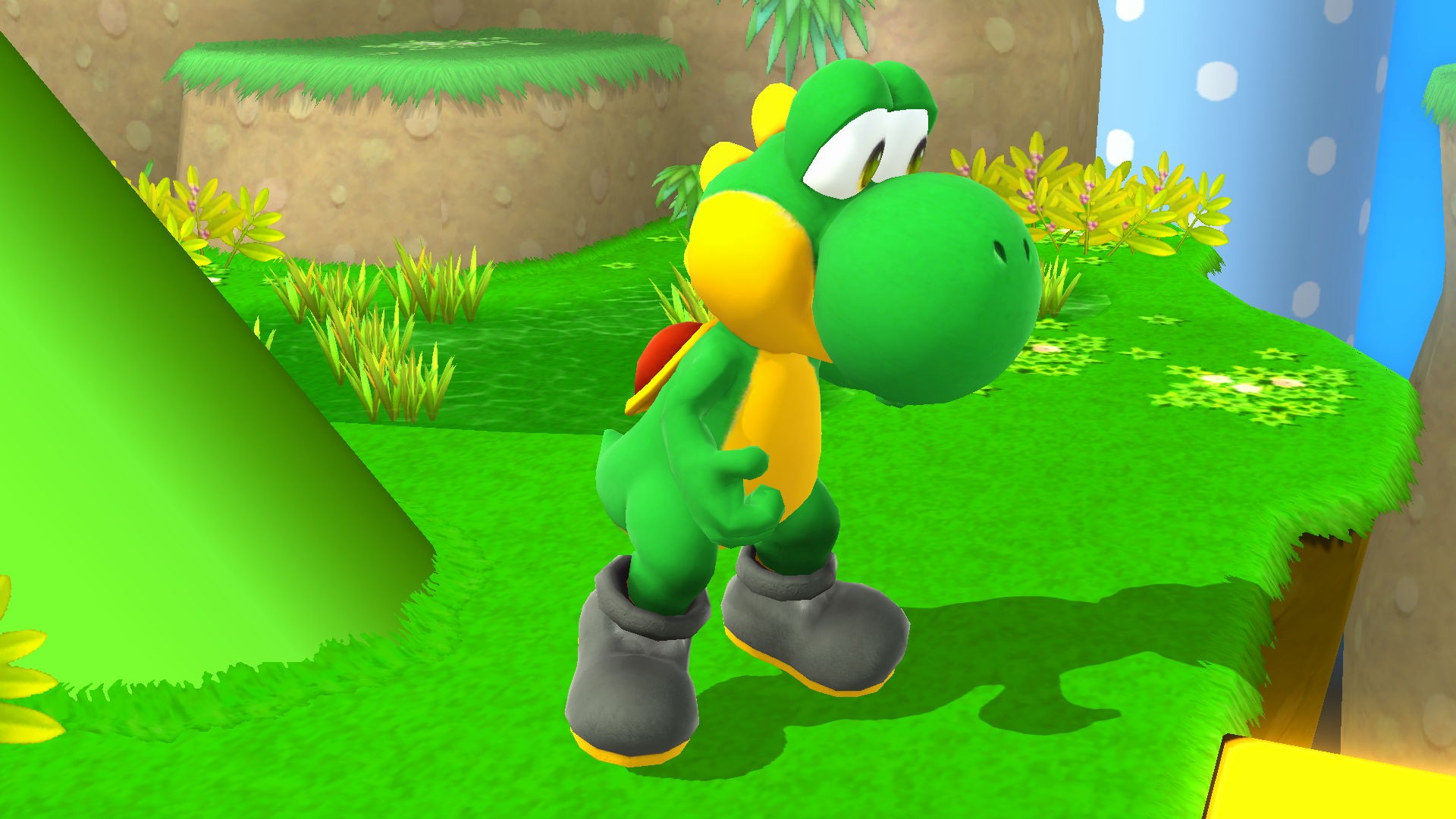 Green & Gold Yoshi [Super Smash Bros. (Wii U)] [Mods]