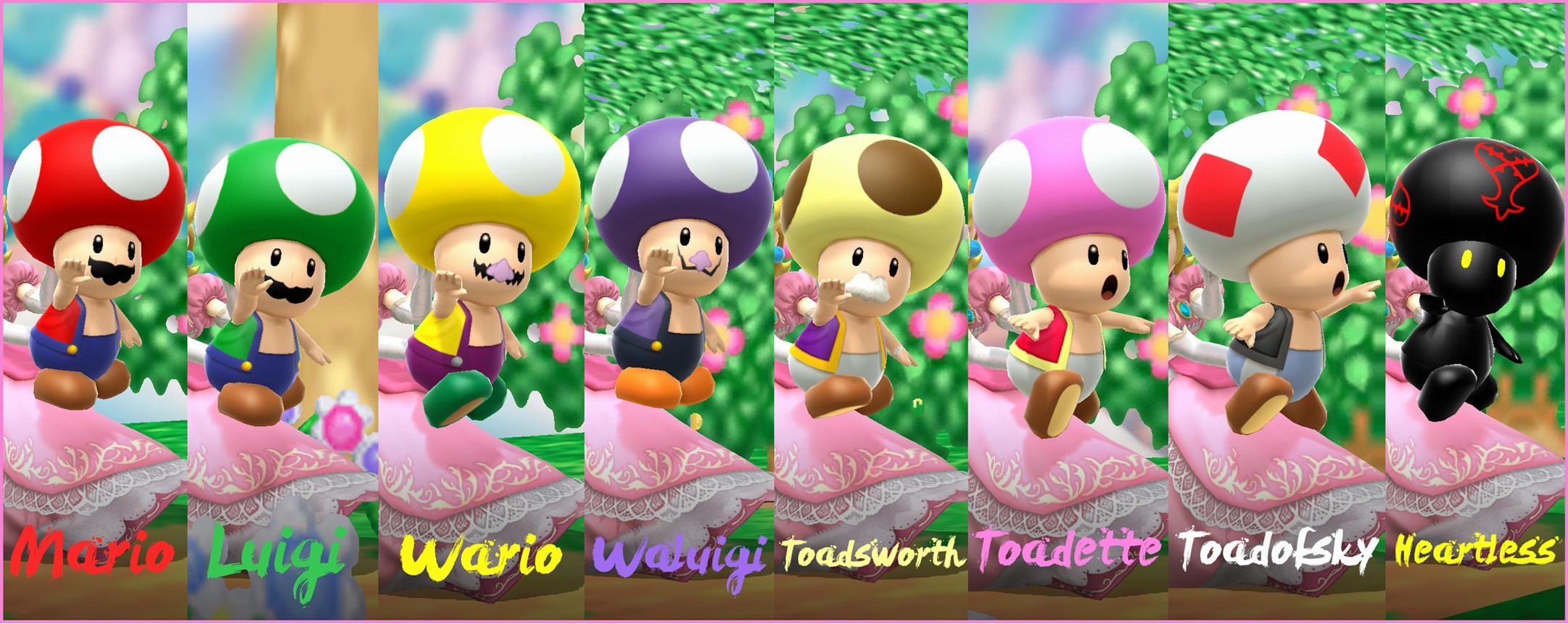 Toad Recolor Pack [super Smash Bros Wii U ] [mods]