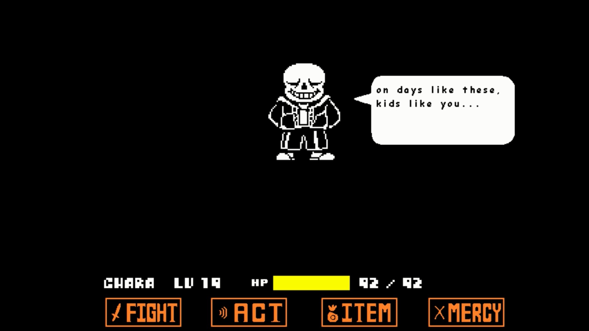 (Wii U). UNDERTALE Sans Dialogue and Fight (Intro). 
