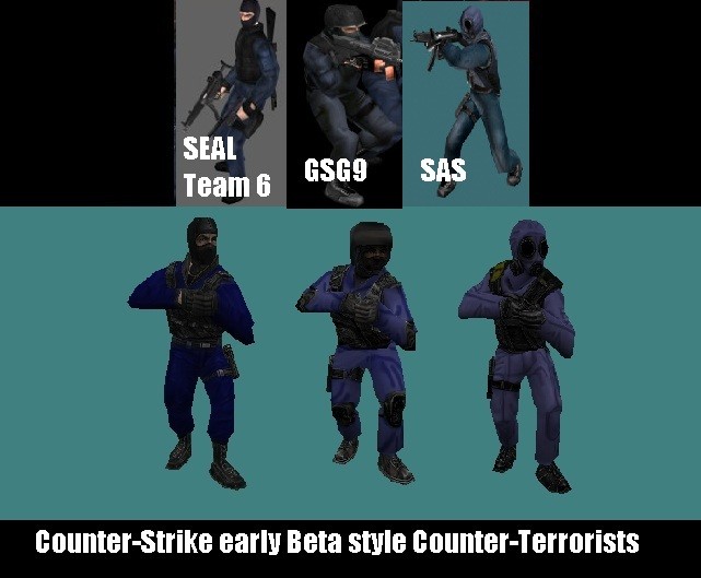 CS early Beta style Counter-Terrorists Mod for Counter