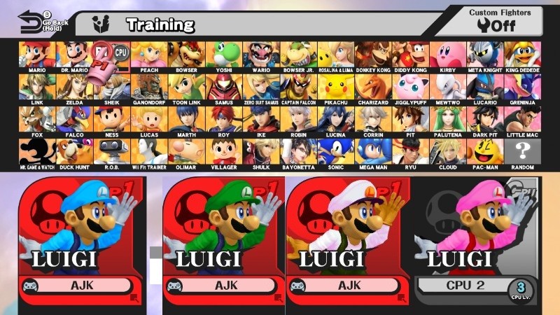 Melee Luigi Portraits [Super Smash Bros. (Wii U)] [Mods]