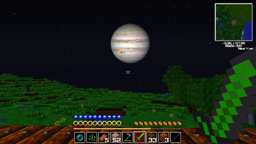 Minecraft planets