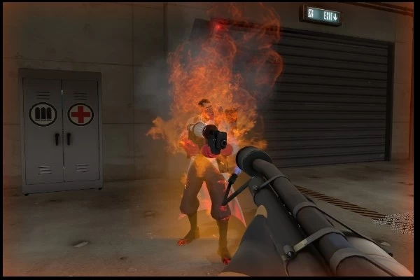 New Realistic Burning Player effect