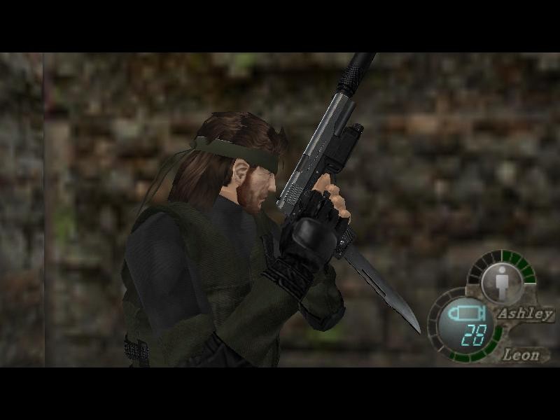 Naked Snake M1911A1 replacing The Punisher [Resident Evil 4] [Mods]